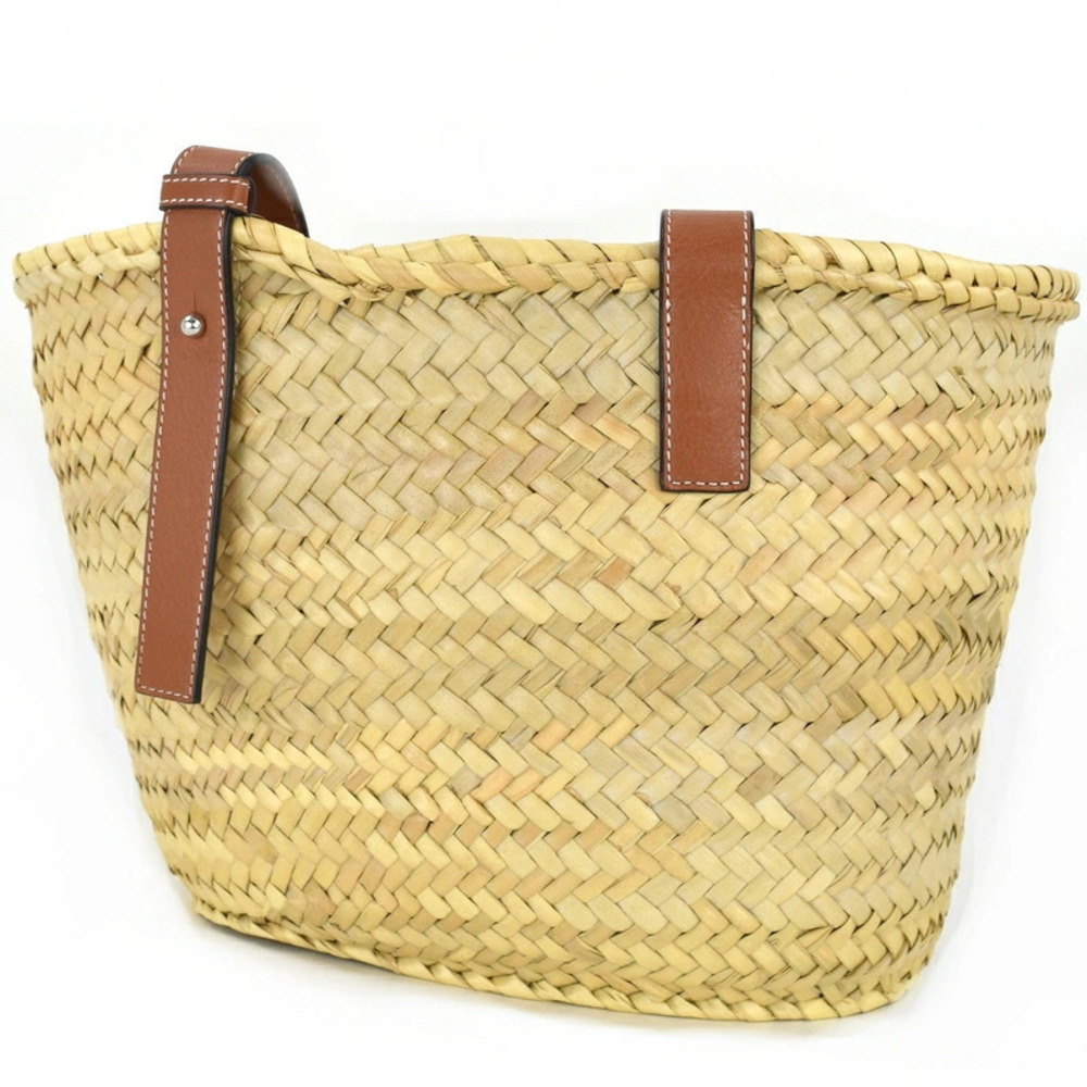 Loewe Palm Tan Bag Leaf Calfskin Basket One